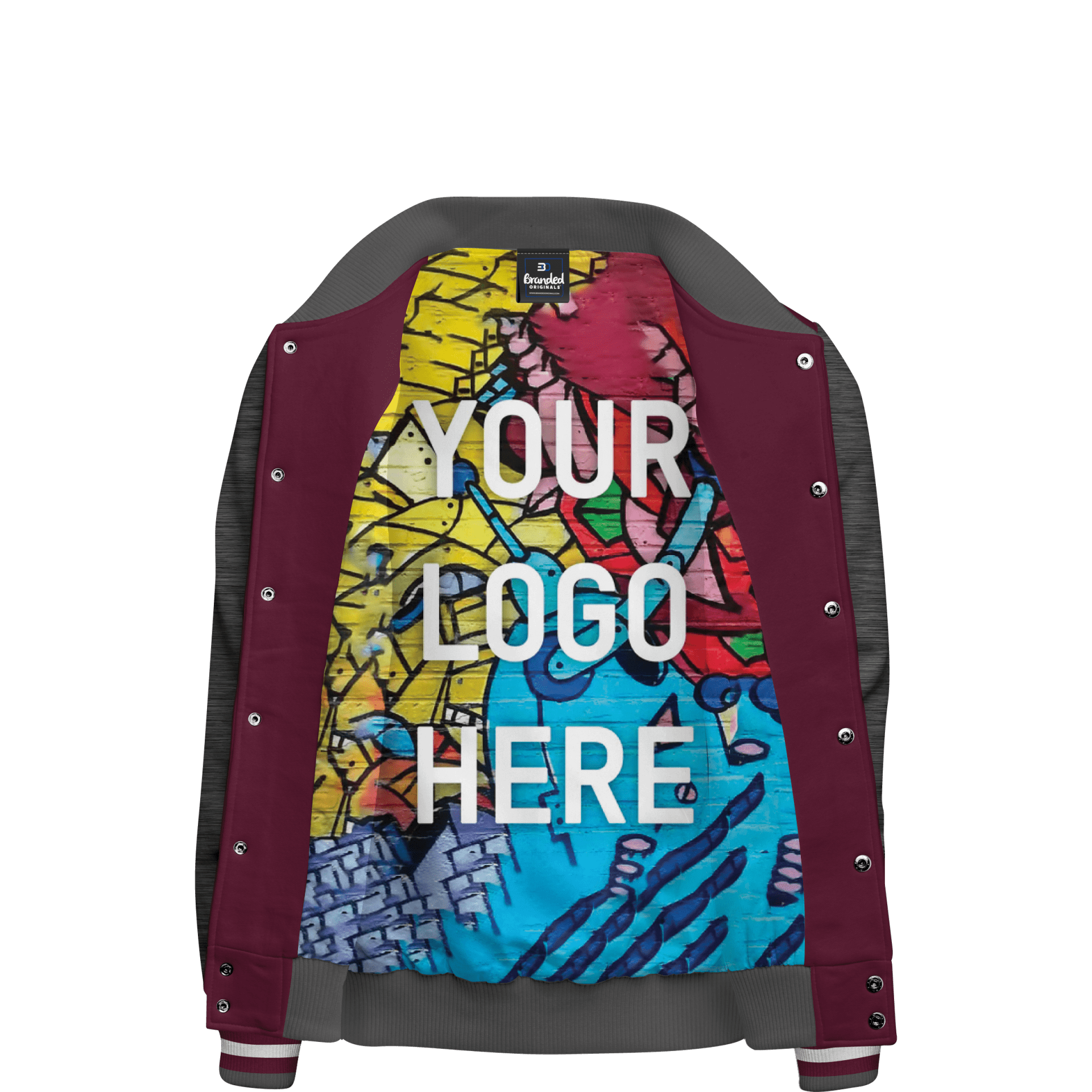 Cotton fleece 2025 varsity jacket